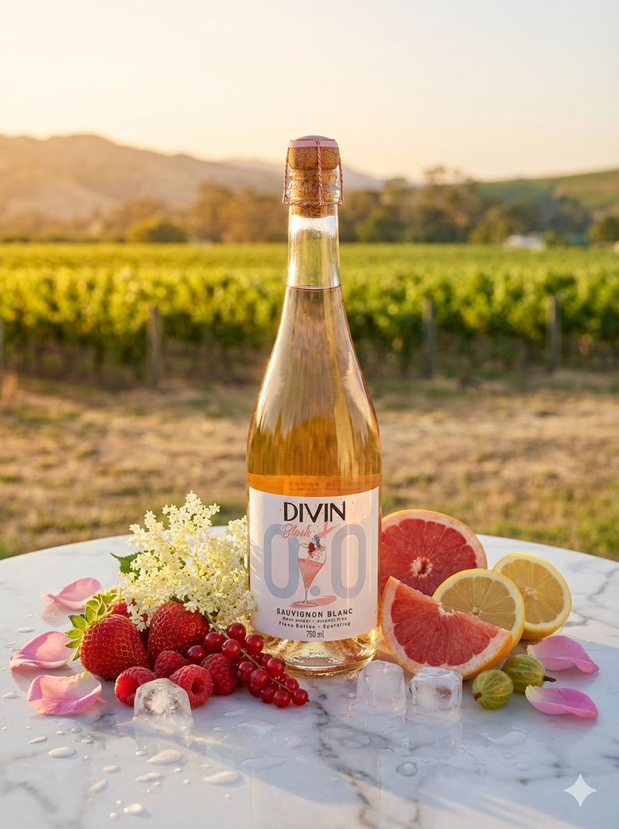 Divin Sparkling Blush Sauvignon Blanc 0.0%