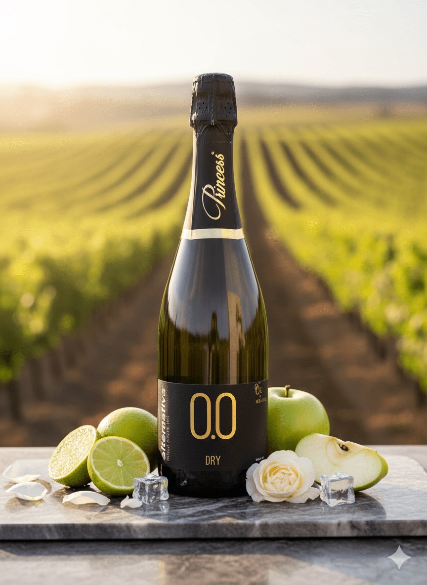 Alternativa 0.0 - Bianco Dry Bollicine - Alcohol - Free - Alcfree.ch