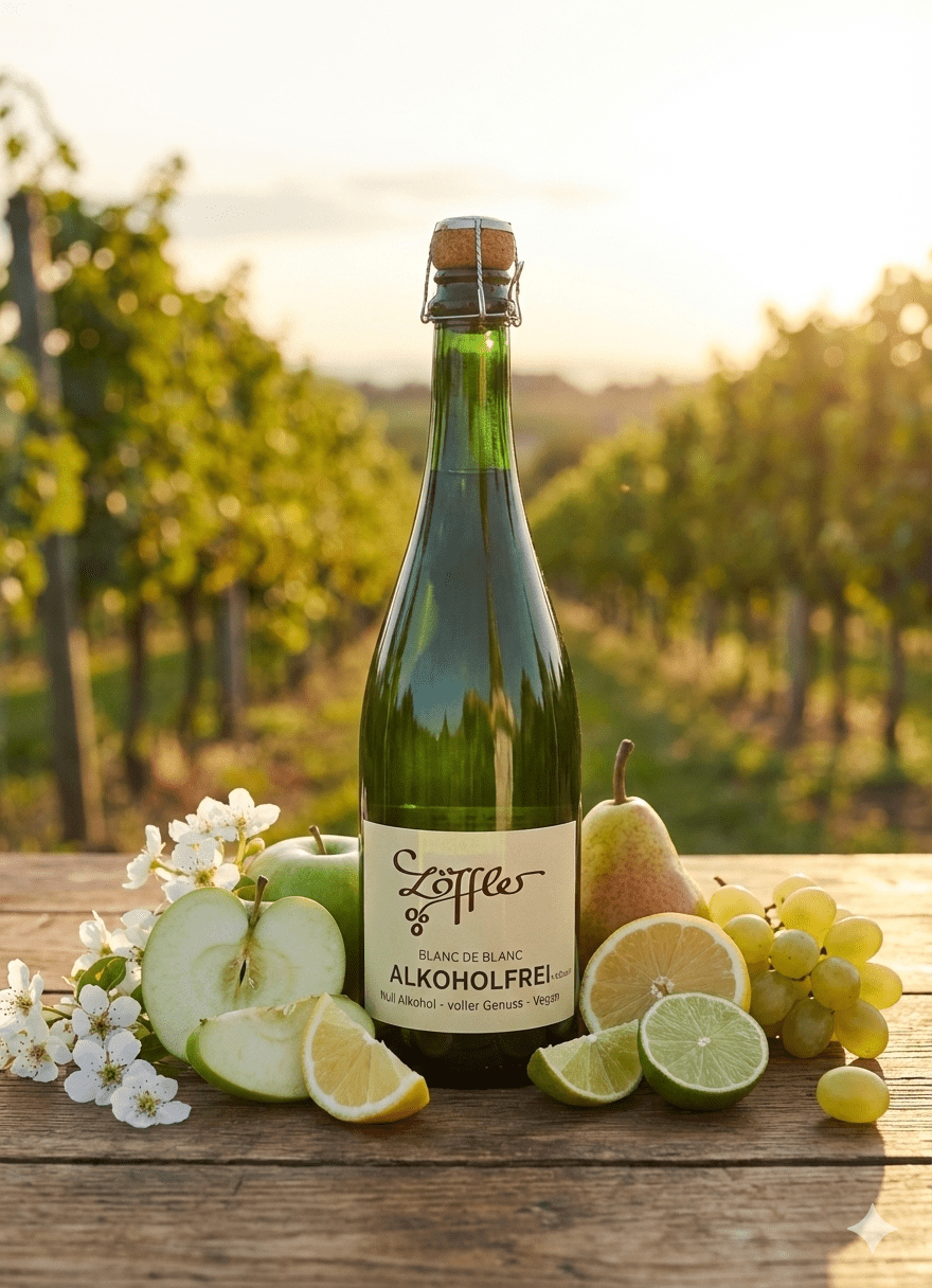 Löffler - Blanc de blanc Sparkling Wine - Alcohol - Free - Alcfree.ch