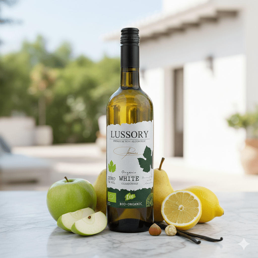 Lussory Premium - Organic White Chardonnay - Alcohol - Free - Alcfree.ch