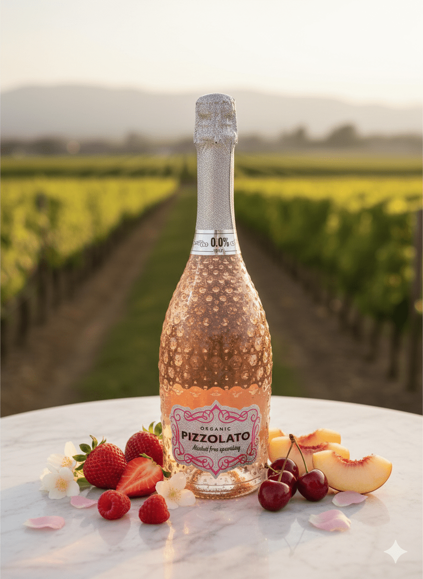 Pizzolato organic - Alcohol free sparkling Rosé - Alcohol - Free - Alcfree.ch