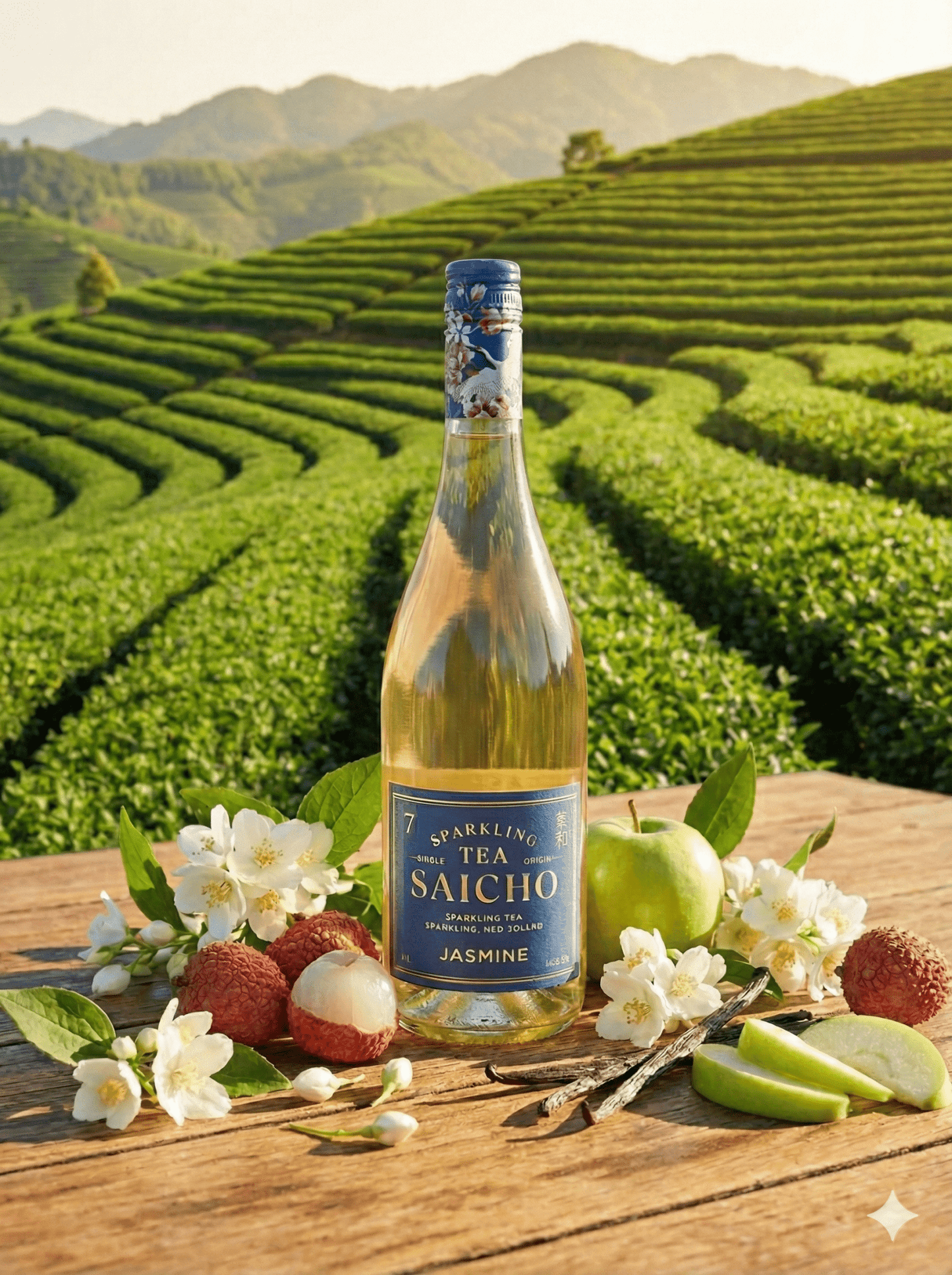 Saicho - Jasmine Sparkling Tea - Alcohol - Free - Alcfree.ch