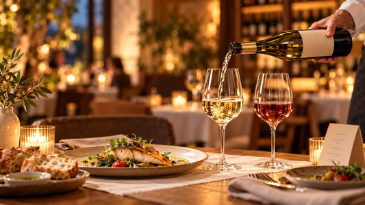 Alcohol-free wine in a restaurant, poured with the meal – Alcfree.ch