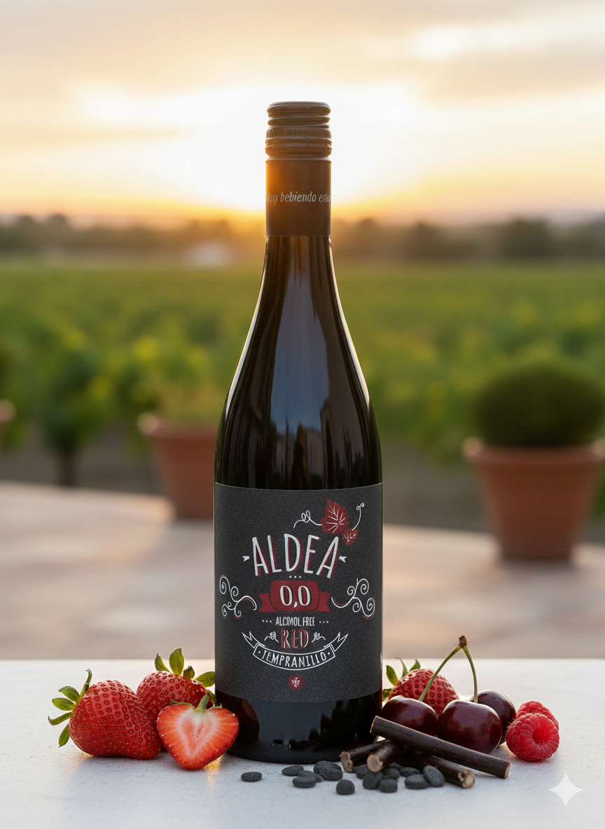 Aldea 0.0 Red - Tinto Tempranillo - Alcohol-Free Geschmacksprofil