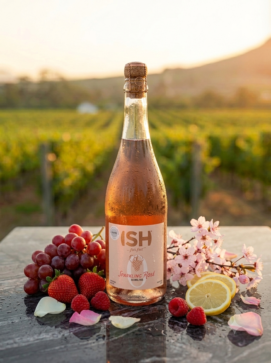 ISH - Sparkling Rosé - Alcohol-Free - Alcfree.ch