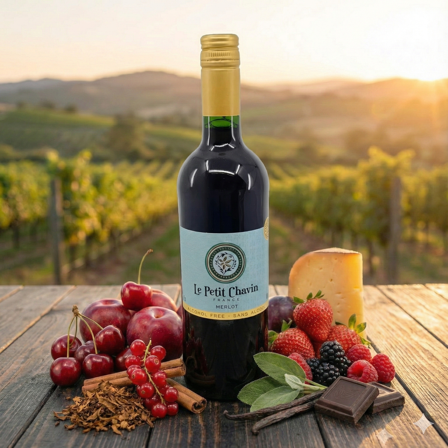 Le Petit Chavin - Merlot red wine - Alcohol-Free Geschmacksprofil