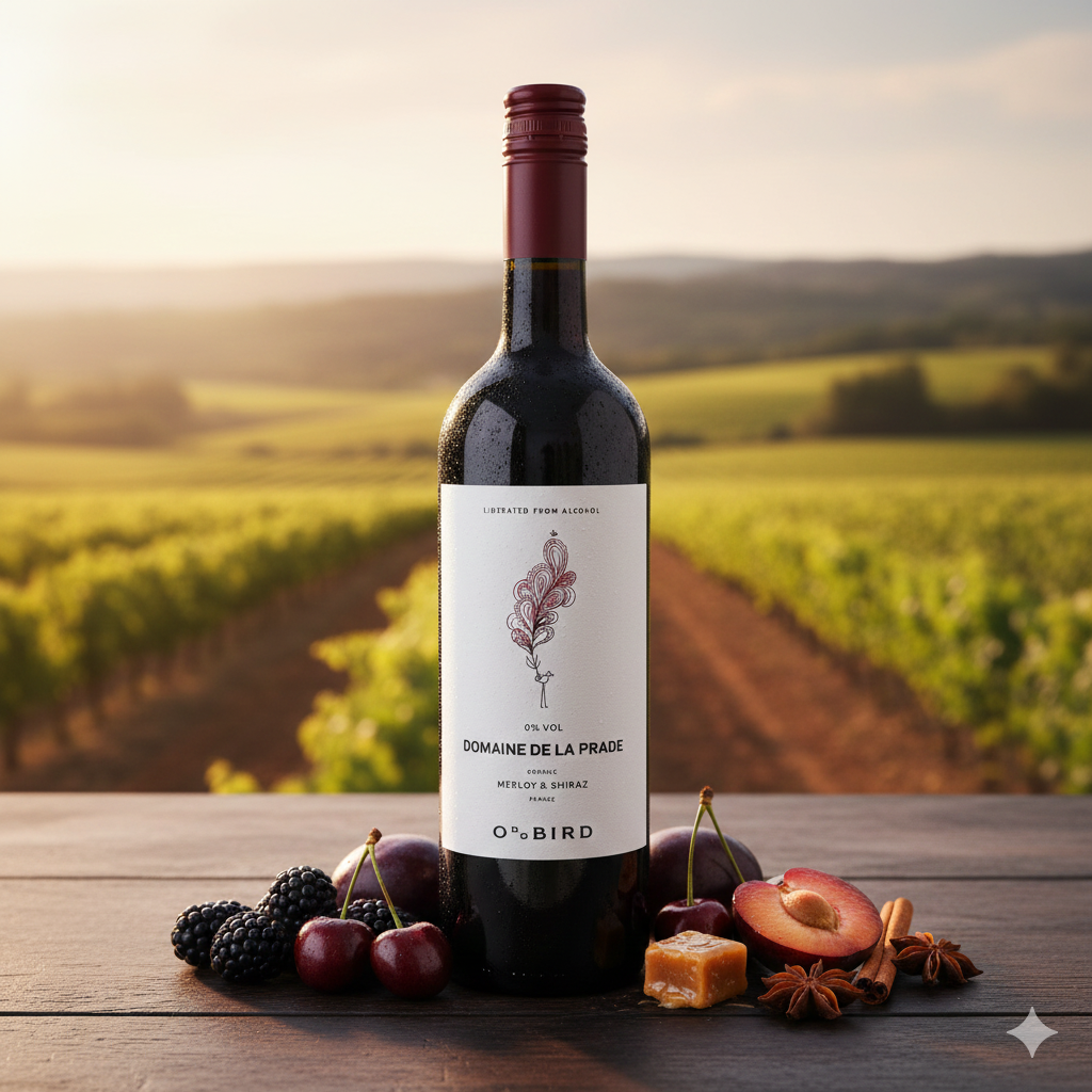 Oddbird - Domaine de la Prade Merlot & Shiraz - Alcohol-Free Geschmacksprofil