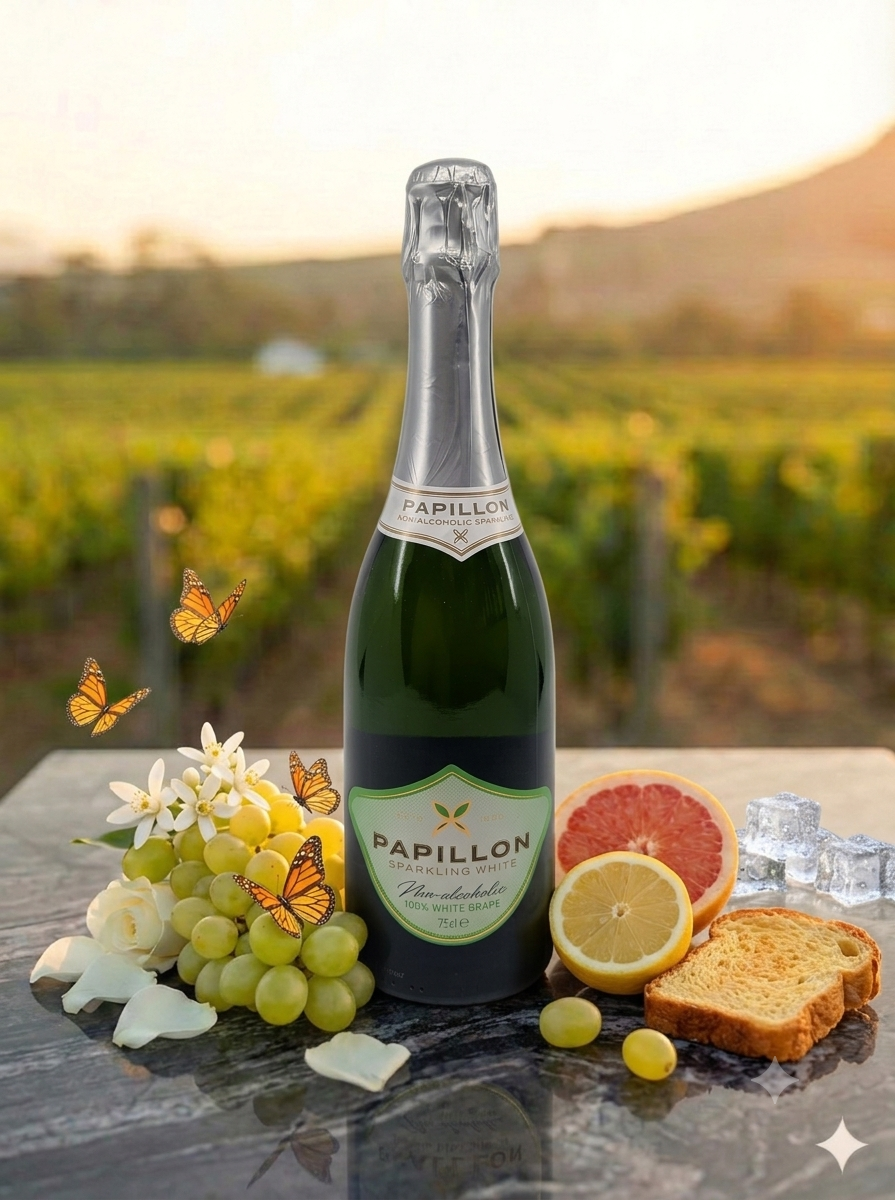 Van Loveren - Papillon Sparkling White - Alcohol-Free - Alcfree.ch