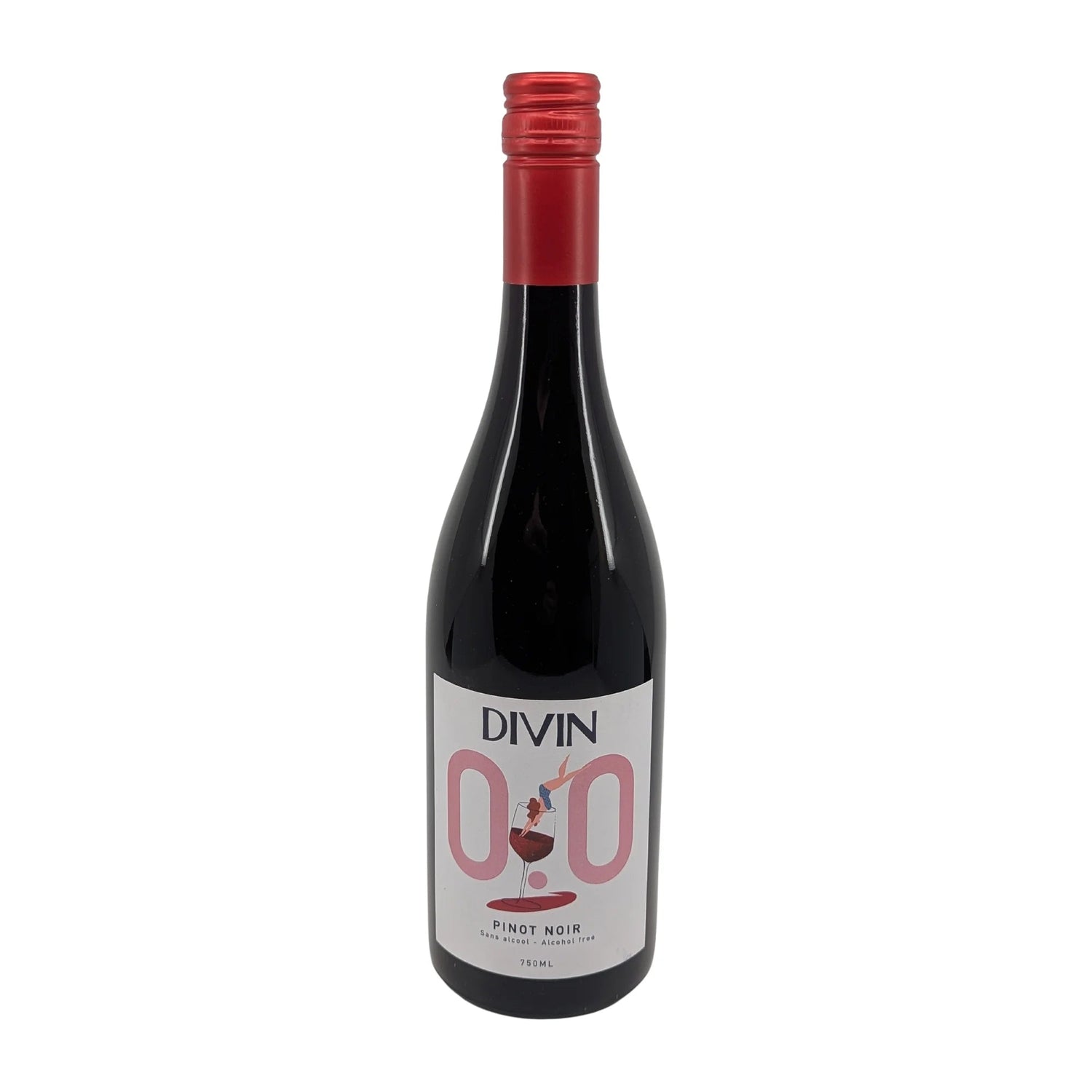 Divin Pinot Noir 0.0% - Alcohol - Free Red Wine - Alcfree.ch