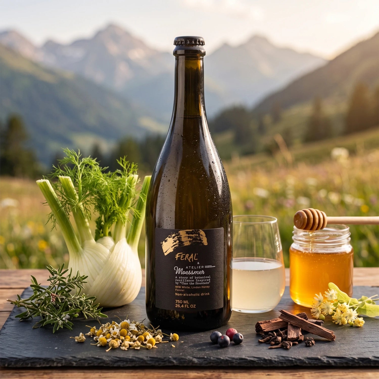 Feral No.6 White Atelier Moessmer - Linden Honey Fennel 0.0% - Alcfree.ch