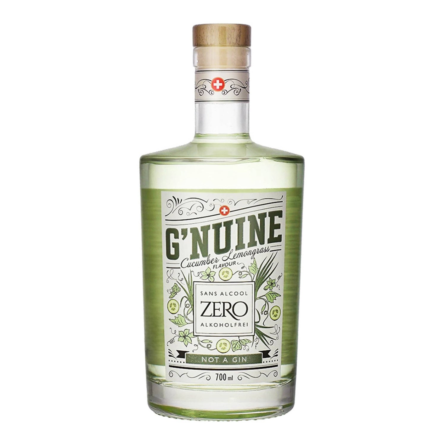 Ginuine Zero Cucumber & Lemongrass - Alcohol-Free - Alcfree.ch