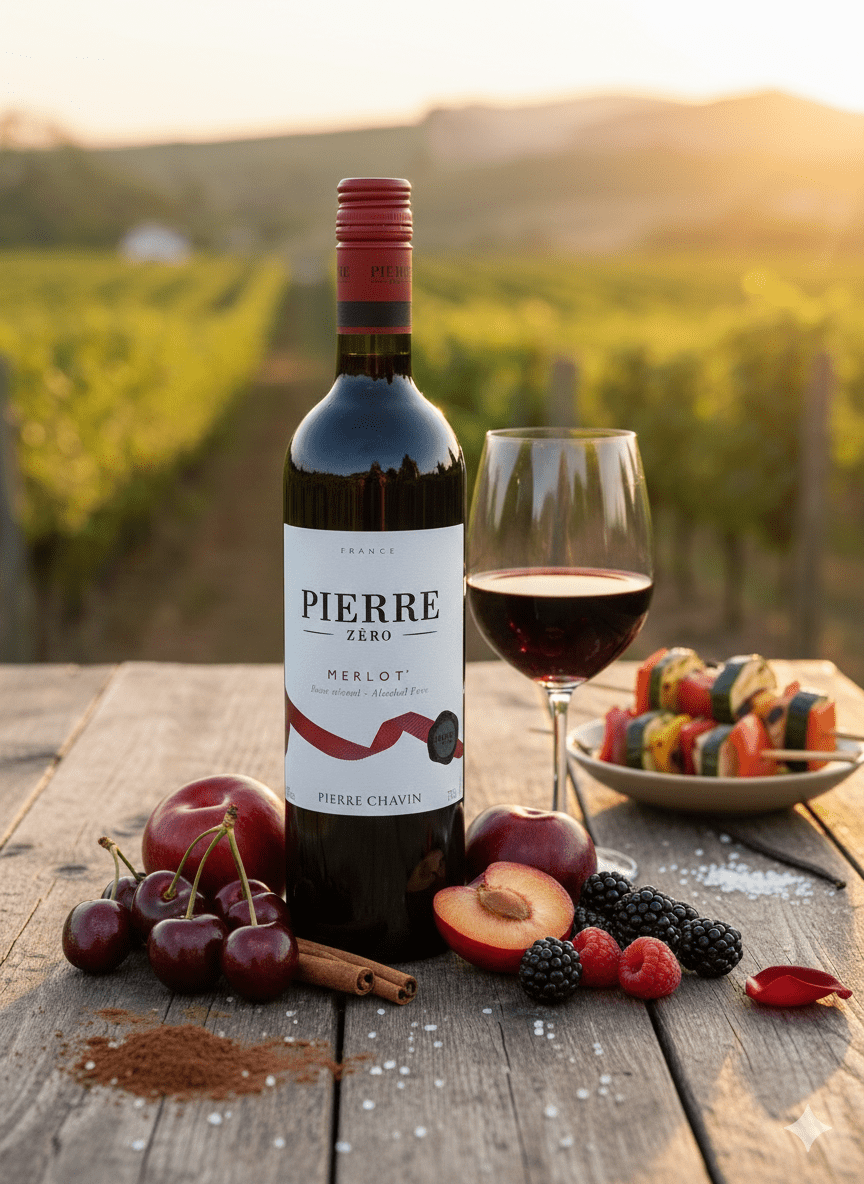 Pierre Chavin Zero - Merlot Red Wine - Alcohol - Free - Alcfree.ch