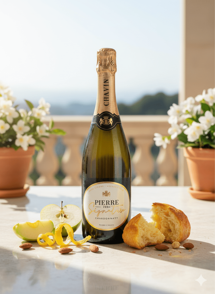 Pierre Zero - Signature Sparkling Chardonnay - Alcohol - Free - Alcfree.ch