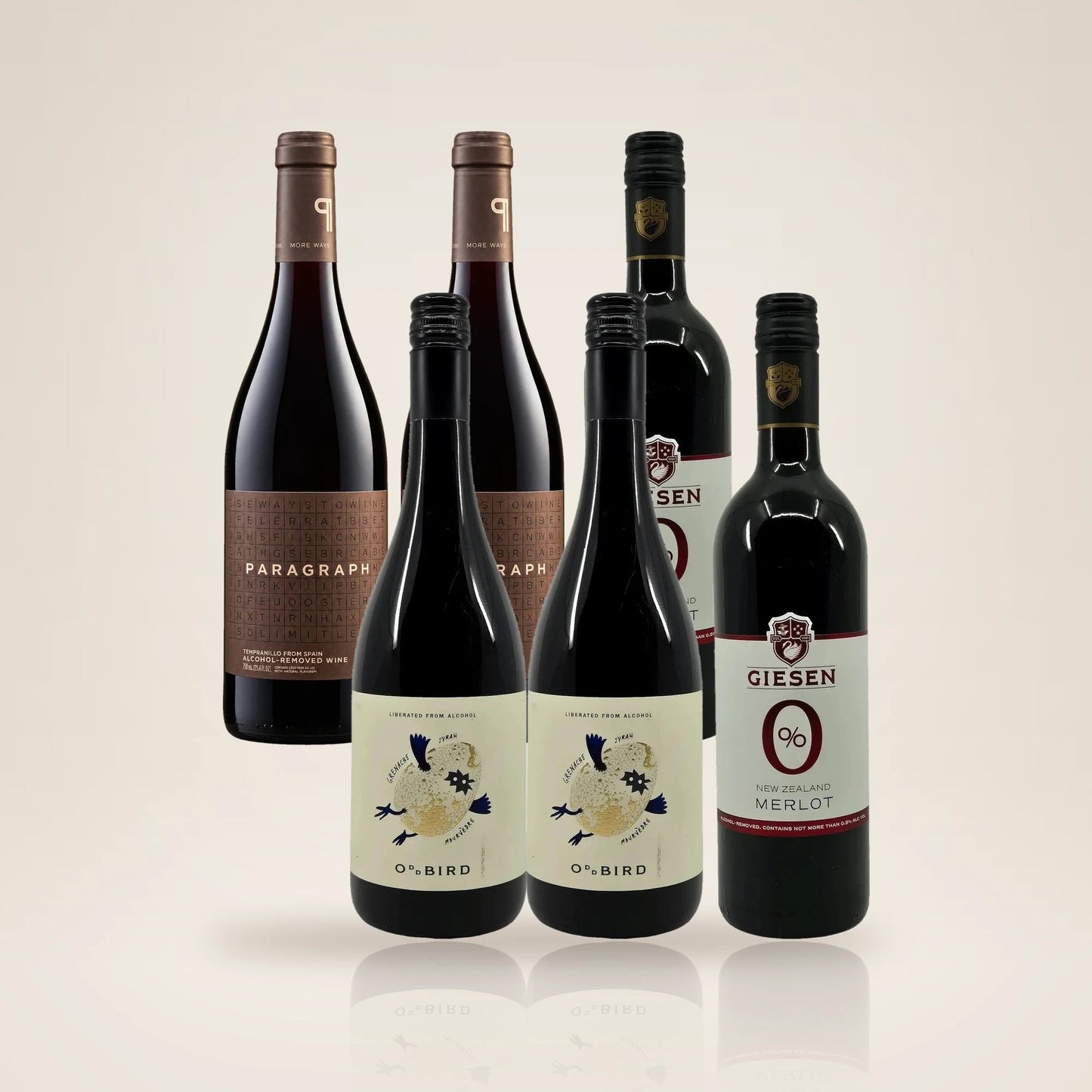 Red Wine 6-Bottle Pack - Alcohol-Free - Alcfree.ch