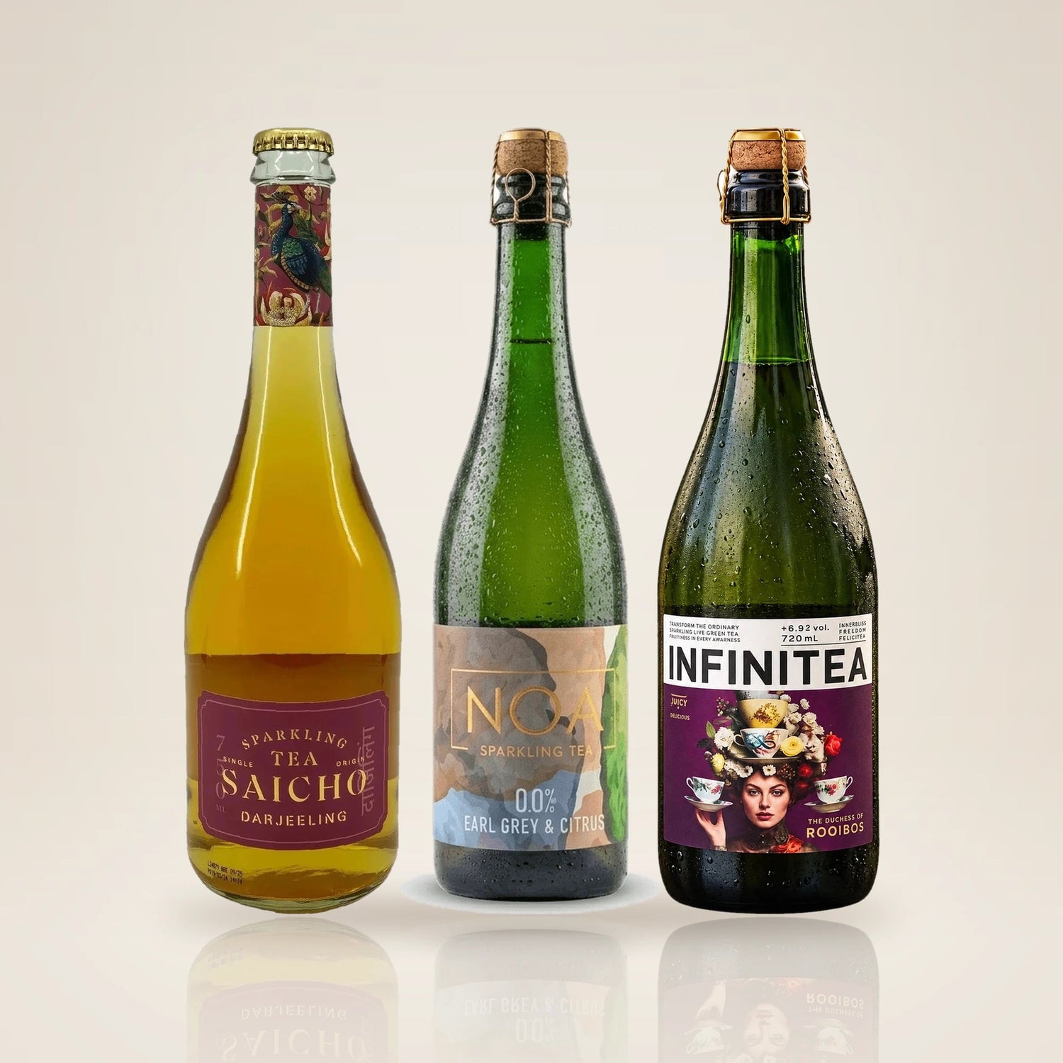 Sparkling Tea 3-Bottle Pack - Alcohol-Free - Alcfree.ch
