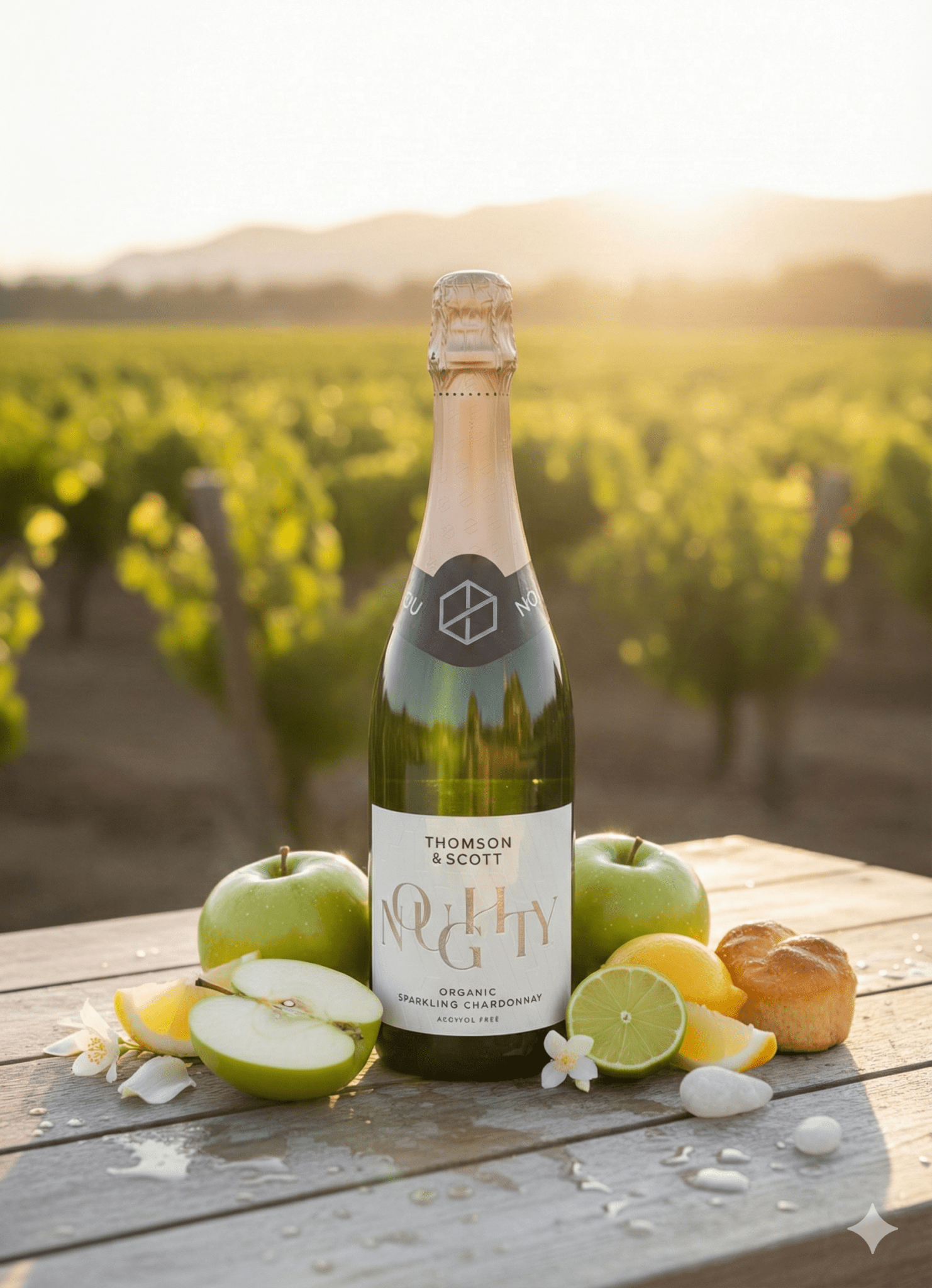Thomson & Scott - Noughty Organic Sparkling Chardonnay - Alcohol - Free - Alcfree.ch