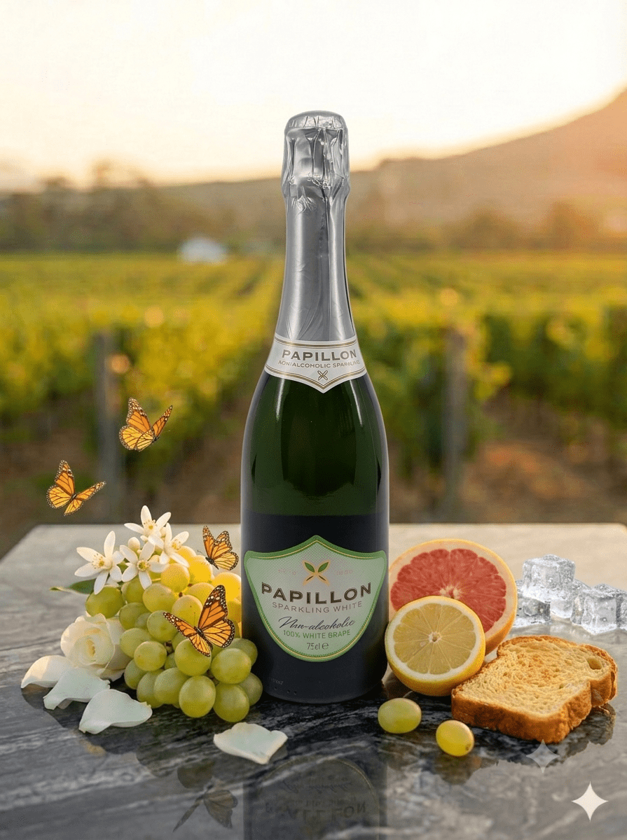 Van Loveren - Papillon Sparkling White - Alcohol-Free - Alcfree.ch